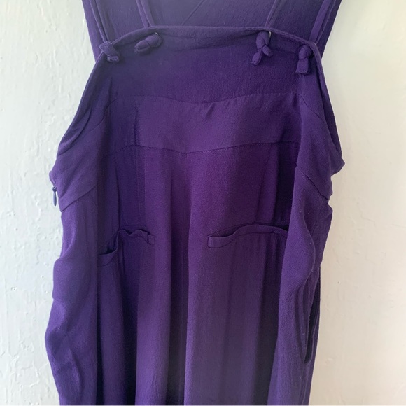 Anthropologie Maeve Souxanne Wide Leg Apron Jumpsuit Overalls - Picture 12 of 15